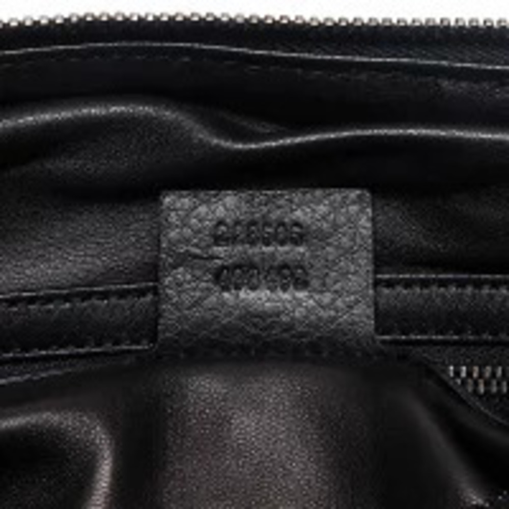 Gucci leather horsebit chain shoulder bag black - Picture 11 of 13